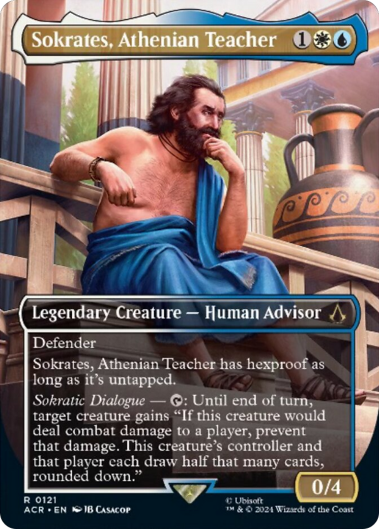 Sokrates, Athenian Teacher (Borderless) (ACR-121) - Assassin's Creed (Borderless) Foil