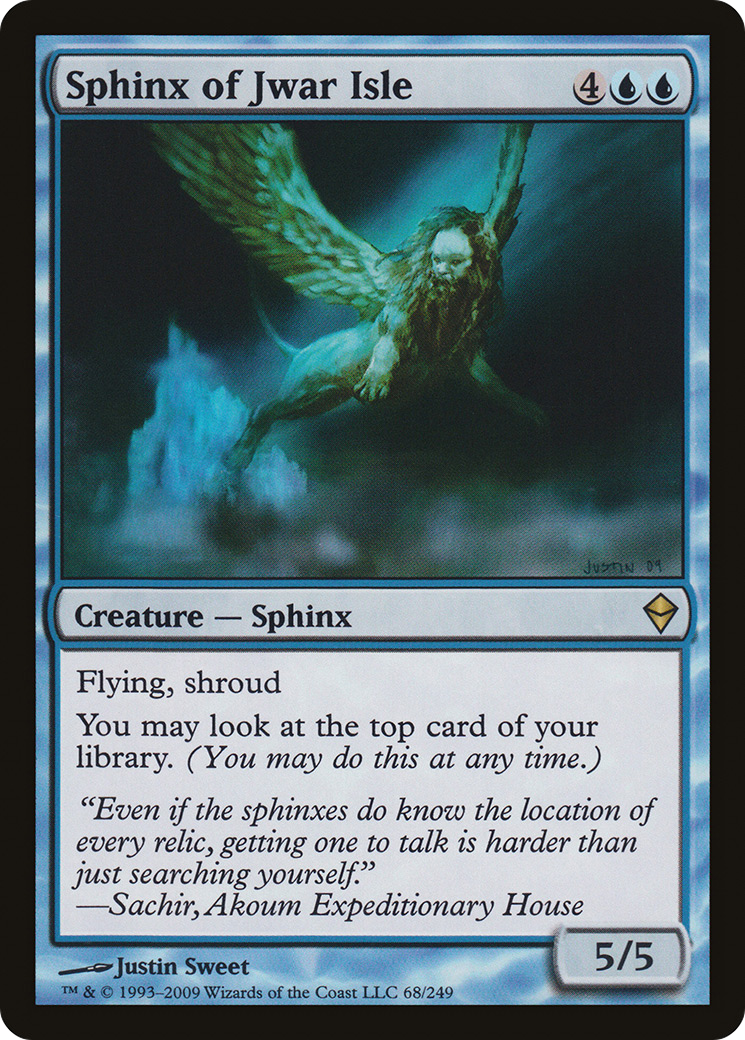 Sphinx of Jwar Isle (ZEN-068) - Zendikar Foil
