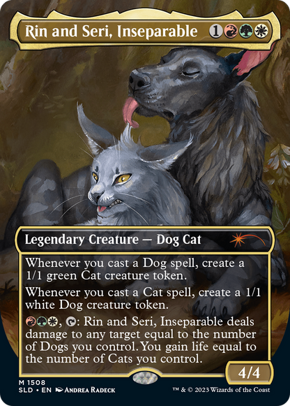 Rin and Seri, Inseparable (1508) (SLD-1508) - Secret Lair Drop (Borderless) Foil