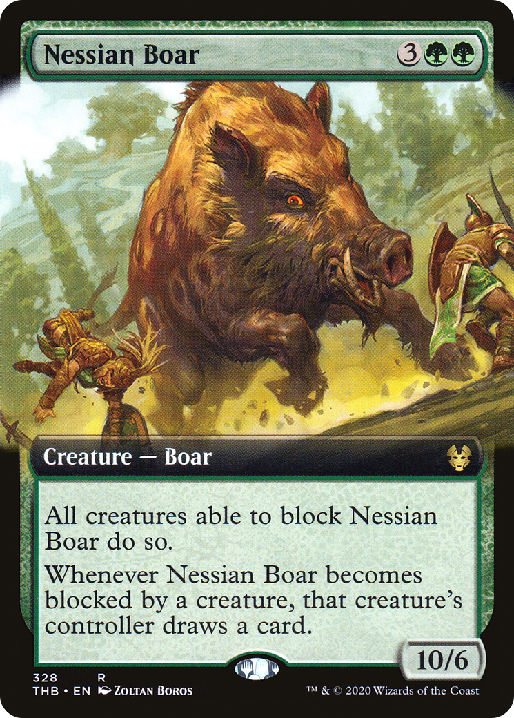 Sanglier Nessian (THB-328) - Theros au-delà de la mort : (Extended Art) Foil