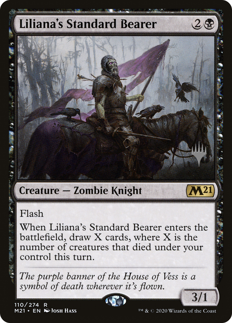 Liliana's Standard Bearer (PPM21-110) - Core Set 2021 Promos Foil