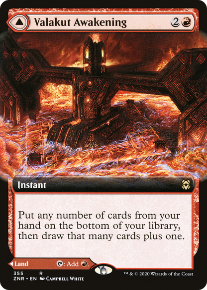 Valakut Awakening // Valakut Stoneforge (ZNR-355) - Zendikar Rising : (Extended Art) Foil 