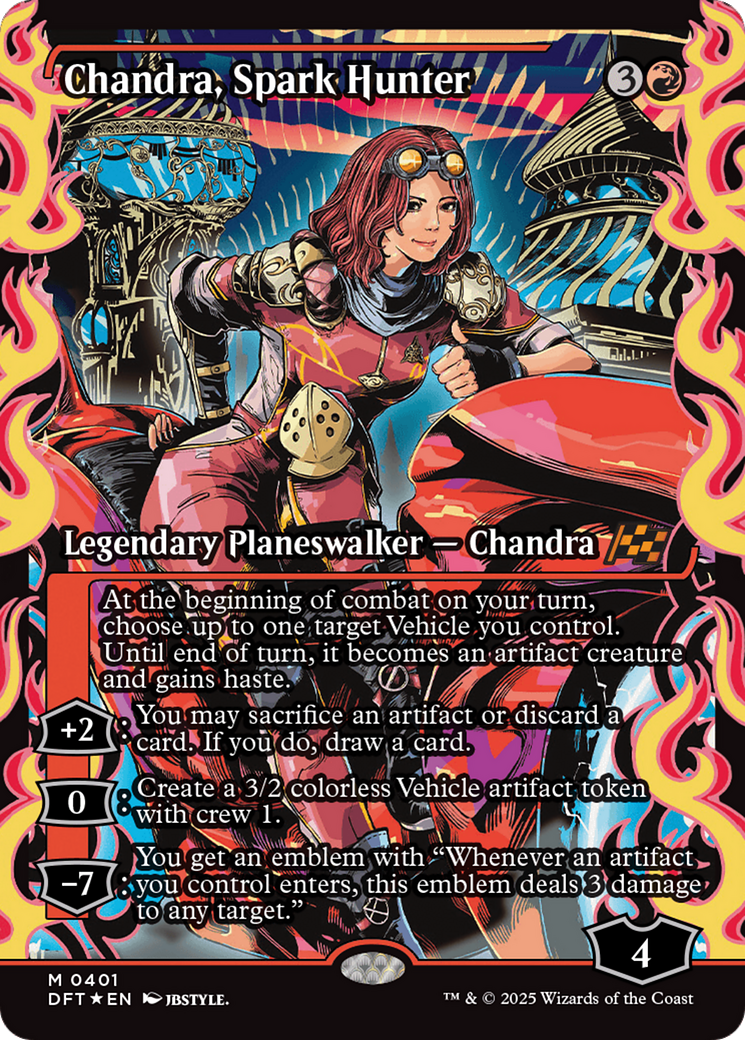Chandra, Chasseur d'Étincelles (Vitrine) (-401) - Feuille d'Aetherdrift