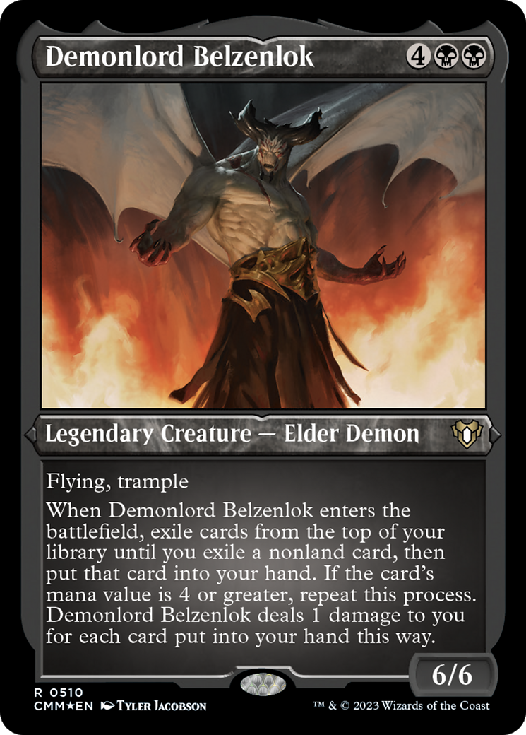 Demonlord Belzenlok (CMM-510) - Commander Masters Etched Foil