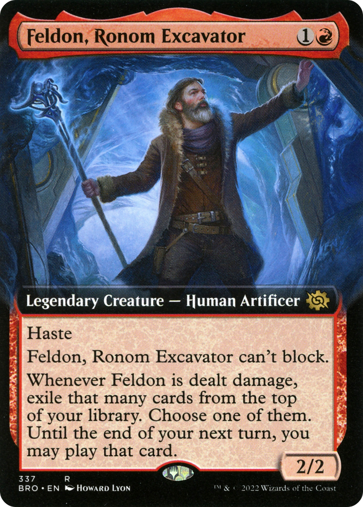Feldon, Ronom Excavator (Extended Art) (BRO-337) - The Brothers' War: (Extended Art) Foil