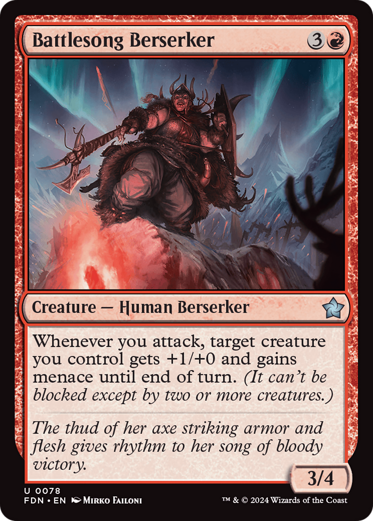 Battlesong Berserker (FDN-078) - Fondations 