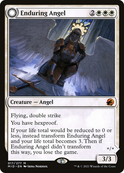 Ange endurant // Ange exécuteur (MID-017) - Innistrad : Chasse de minuit : (Transformation double face)