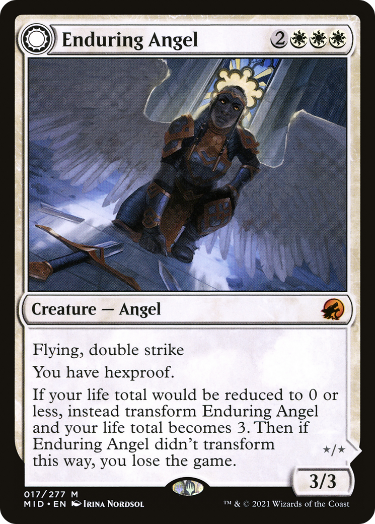 Ange endurant // Ange exécuteur (MID-017) - Innistrad : Chasse de minuit : (Transformation double face) Foil