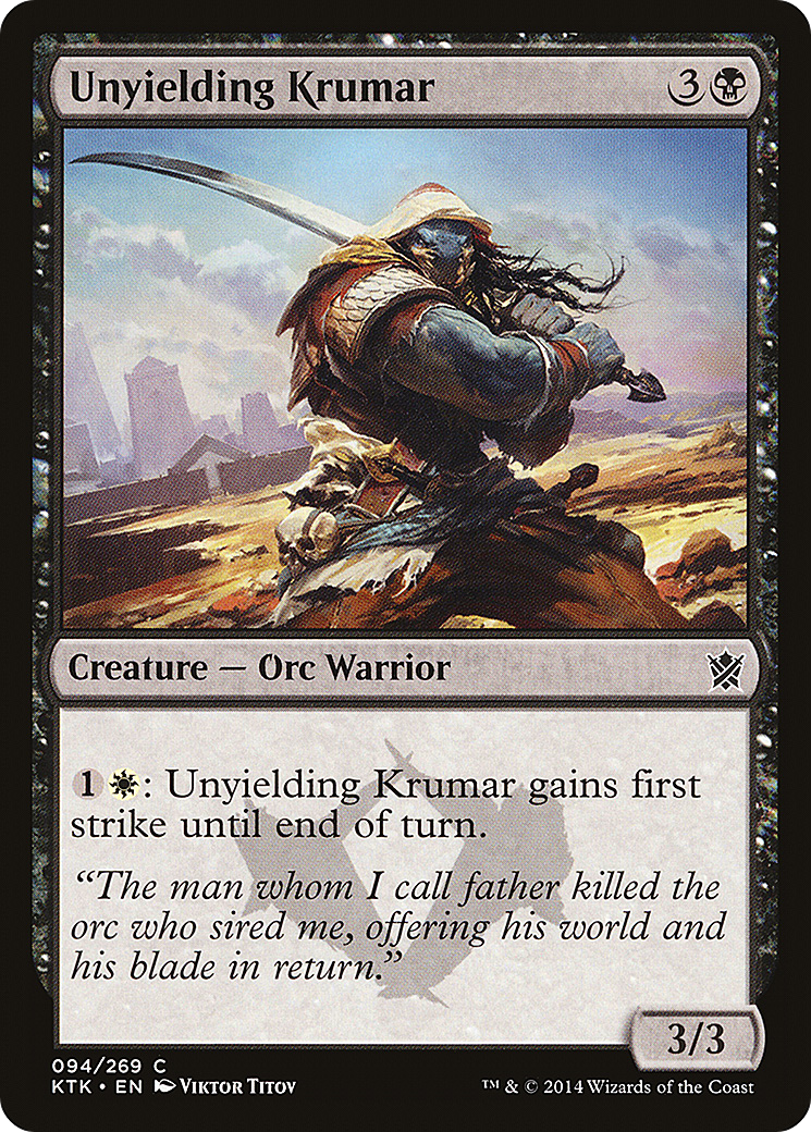 Krumar l'Inflexible (KTK-094) - Les Khans de Tarkir Foil 