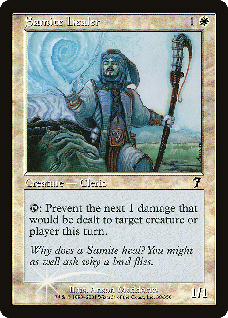 Samite Healer (7ED-38★) - Seventh Edition Foil