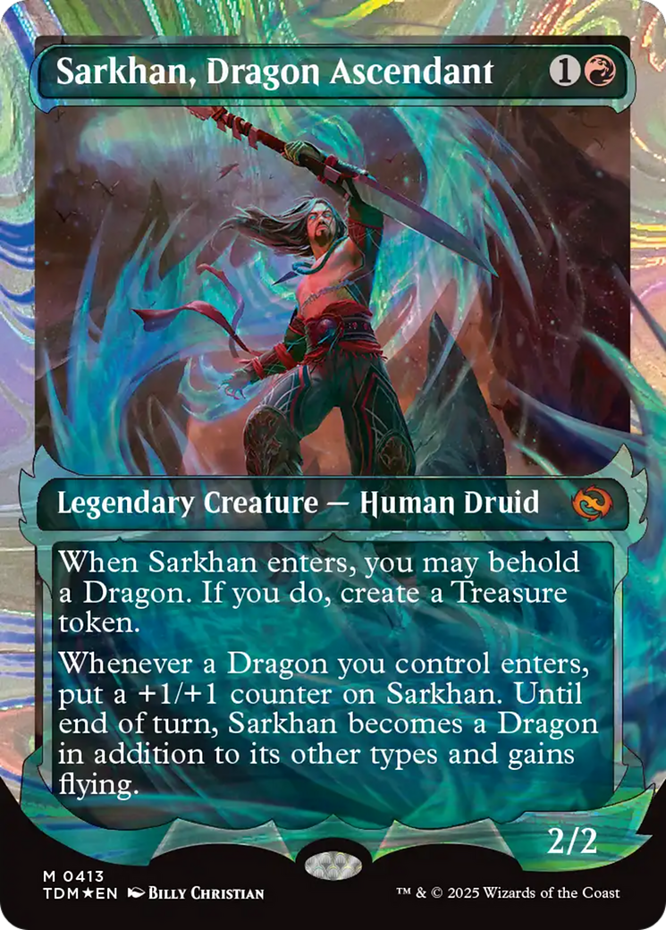 Sarkhan, Dragon Ascendant (Halo Foil) (TDM-413) - Tarkir : Tempête de Dragons 