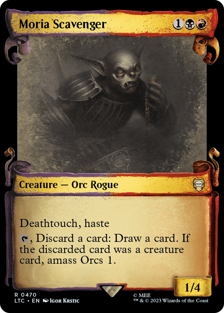 Moria Scavenger (Showcase Scrolls) (LTC-470) - Tales of Middle-earth Commander: (Showcase) Foil
