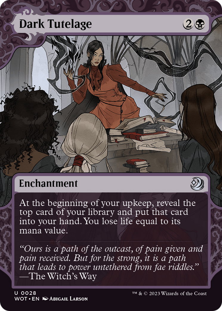 Tutelle Sombre (WOT-028) - Wilds of Eldraine : Contes Enchantés : (Vitrine) (Sans Bordure) Feuille 