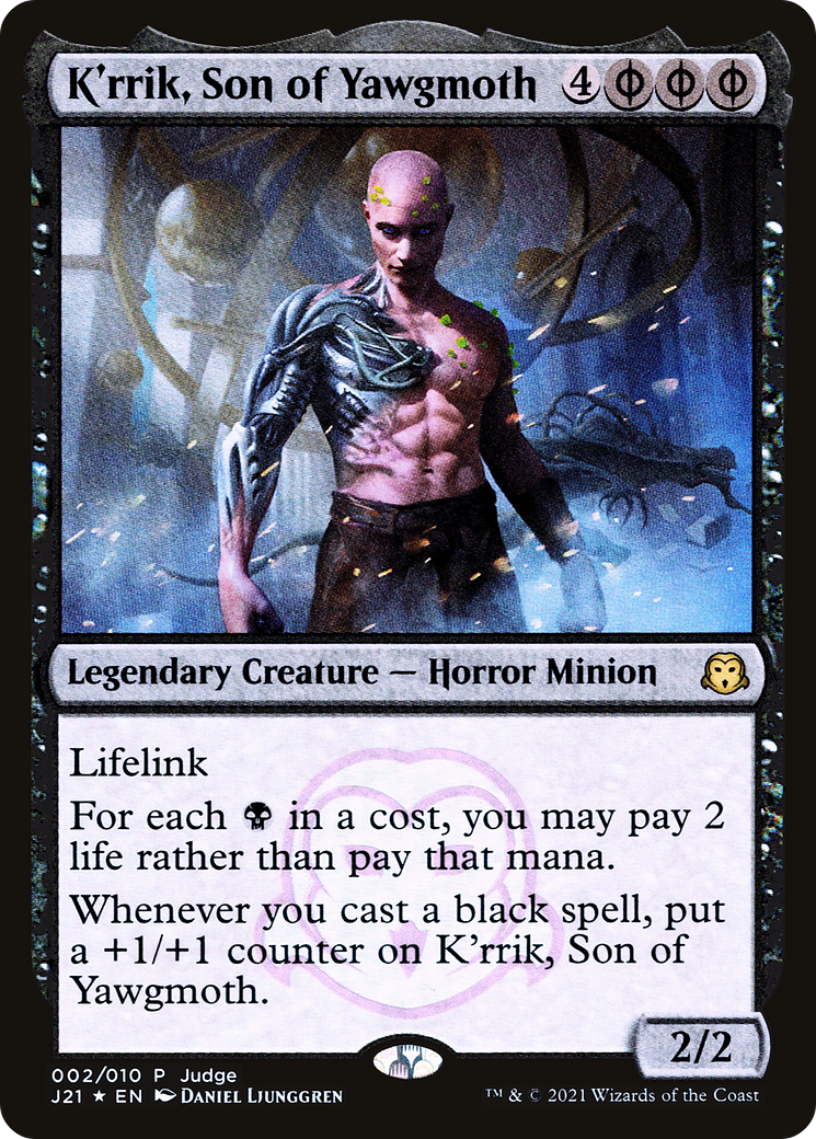 K'rrik, Son of Yawgmoth (JDG-002) - Judge Gift Cards 2021 Foil