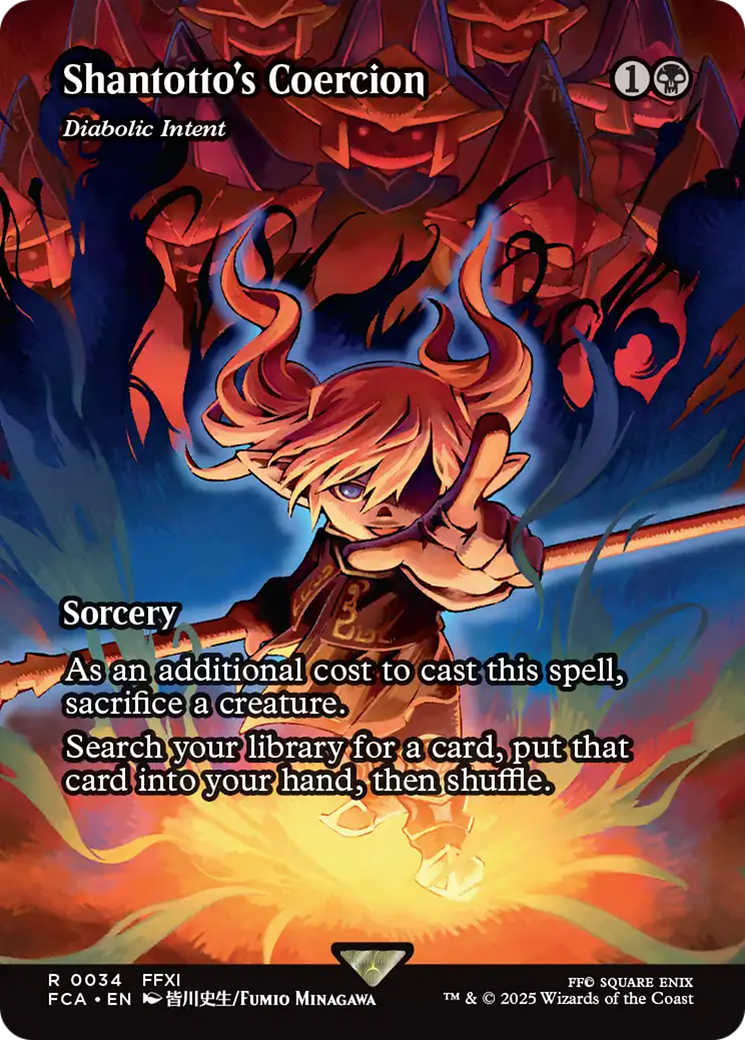 Shantotto's Coercion - Diabolic Intent (Showcase) (FCA-034) - FINAL FANTASY: Through the Ages