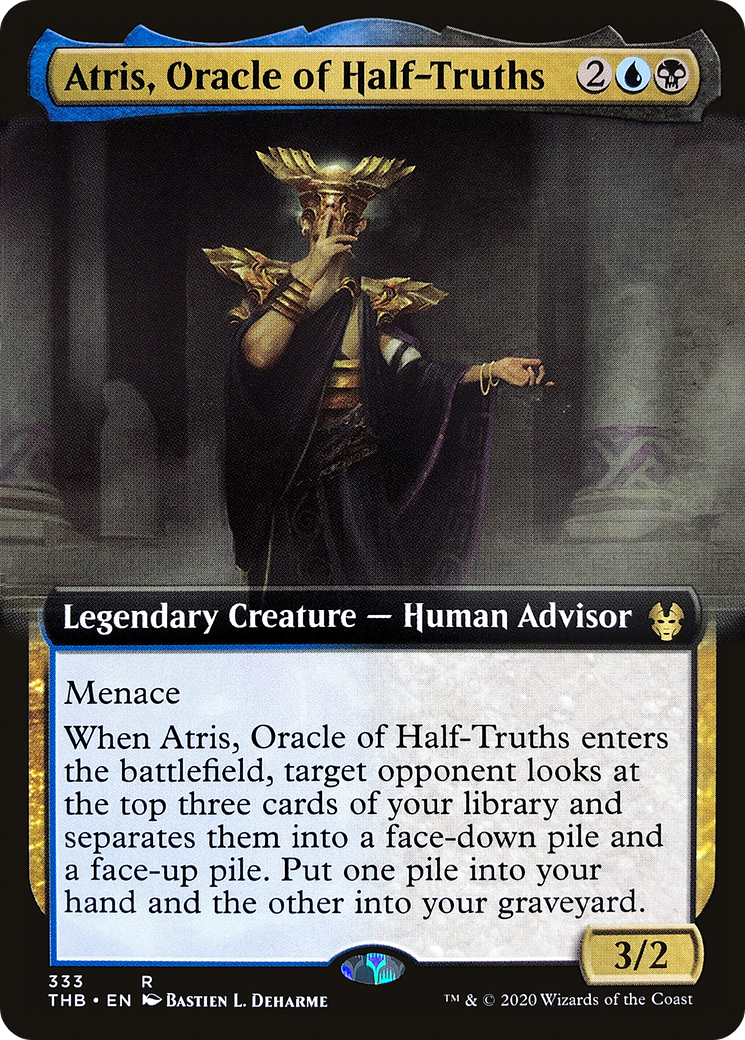 Atris, Oracle des Demi-Vérités (THB-333) - Theros Au-delà de la Mort : (Extended Art) Foil