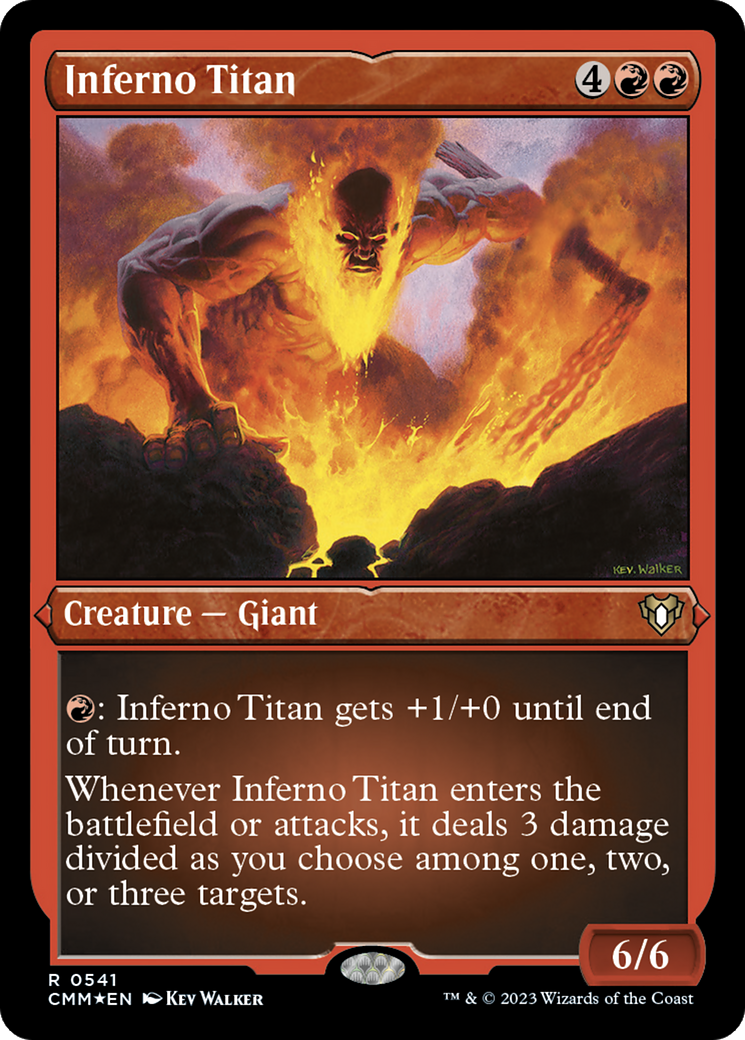 Inferno Titan (CMM-541) - Commander Masters Etched Foil