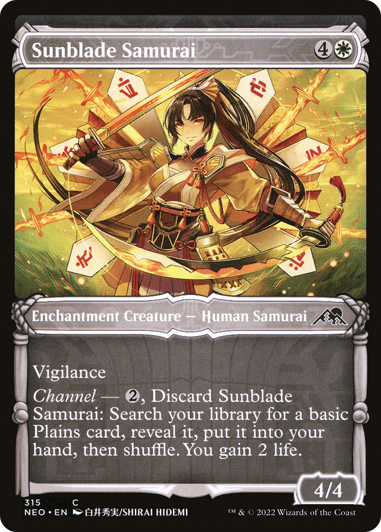 Sunblade Samurai (NEO-315) - Kamigawa : Neon Dynasty : (Vitrine) 