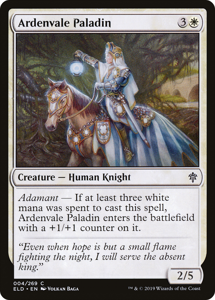 Ardenvale Paladin (ELD-004) - Throne of Eldraine Foil