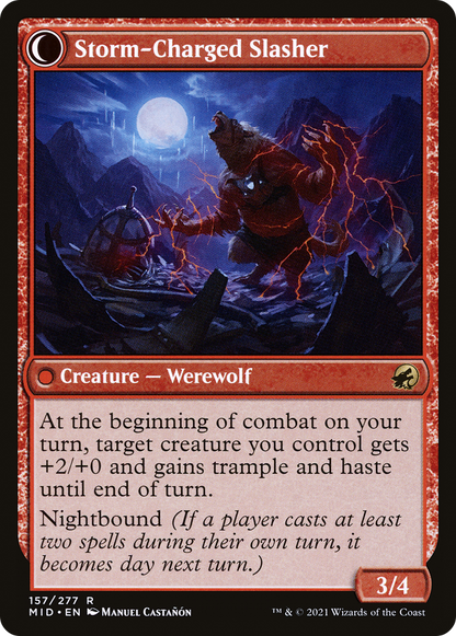 Reckless Stormseeker (MID-157) - Innistrad: Midnight Hunt: (Double Faced Transform)