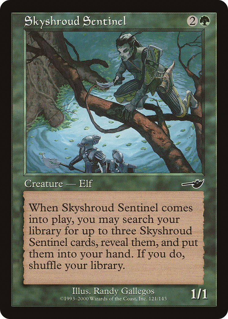 Sentinelle Skyshroud (NEM-121) - Feuille Nemesis 