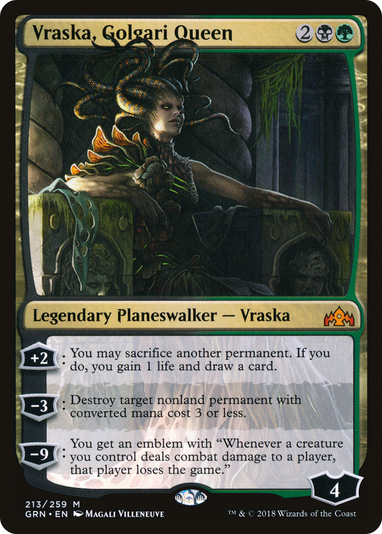 Vraska, reine Golgari (GRN-213) - Guildes de Ravnica 