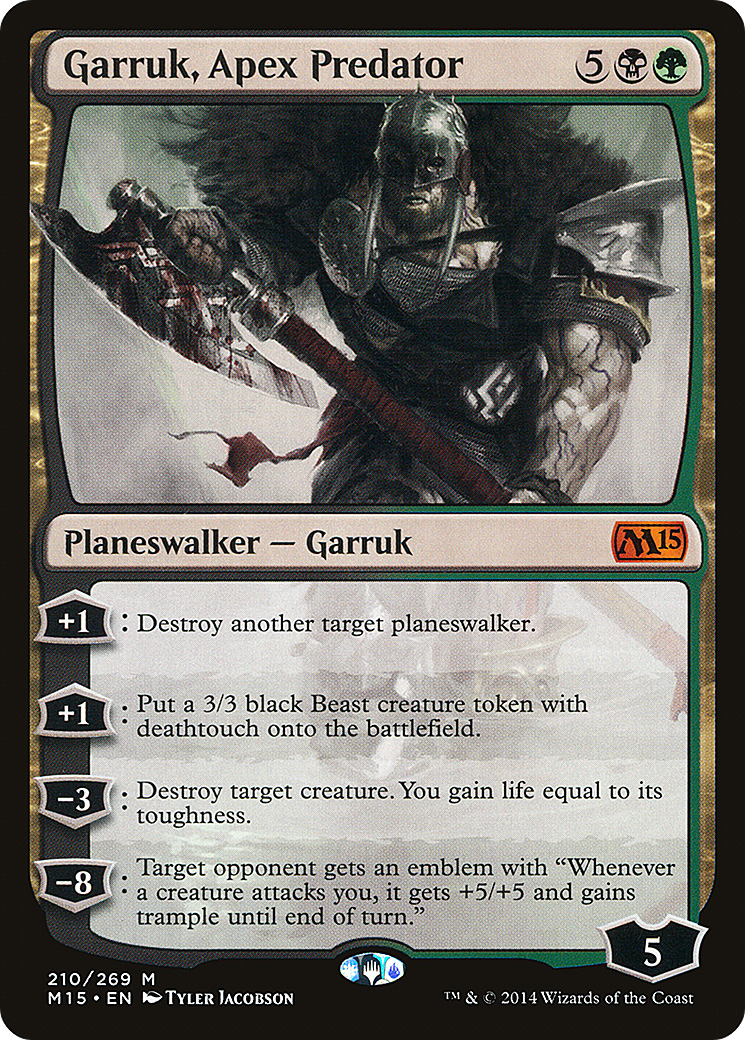 Garruk, Apex Predator (M15-210) - Magic 2015 Foil