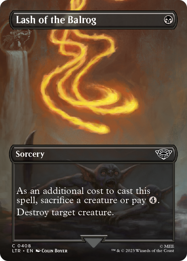 Lash of the Balrog (LTR-408) - The Lord of the Rings: Tales of Middle-earth (Borderless) Foil