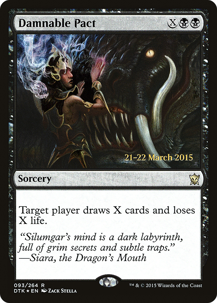 Pacte damnable (PDTK-93S) - Dragons de Tarkir Promos Foil