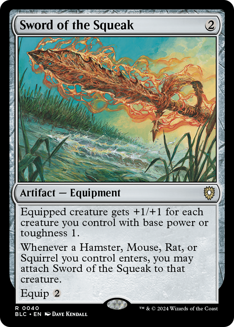 Sword of the Squeak (BLC-040) - Bloomburrow Commander