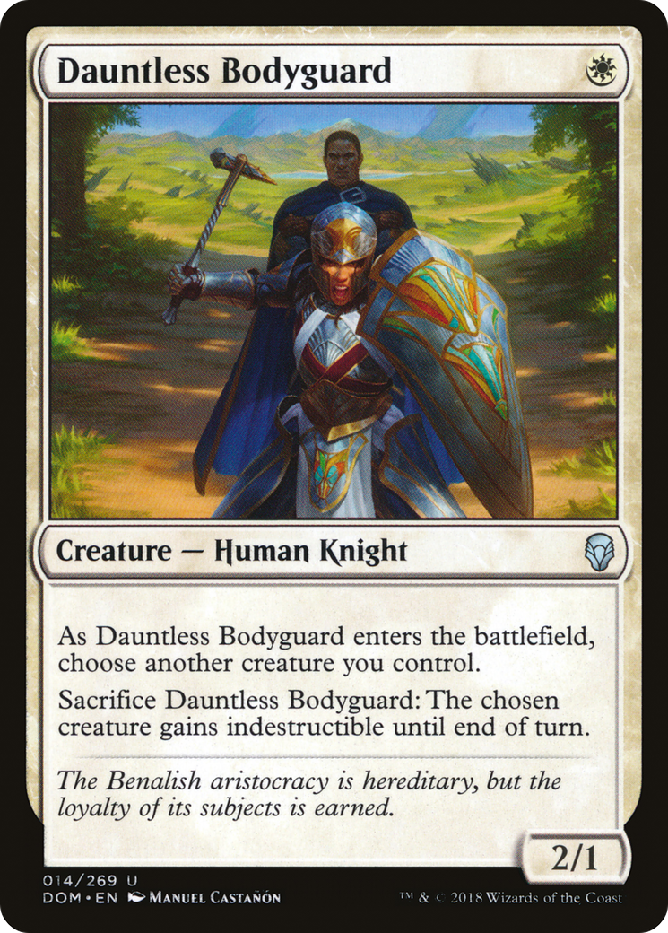 Garde du corps intrépide (DOM-014) - Dominaria Foil 