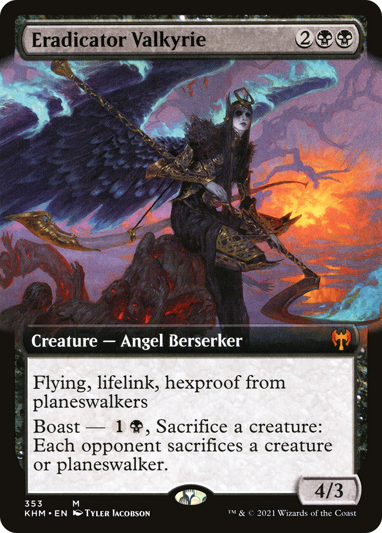 Eradicator Valkyrie (KHM-353) - Kaldheim : (Art étendu) Foil