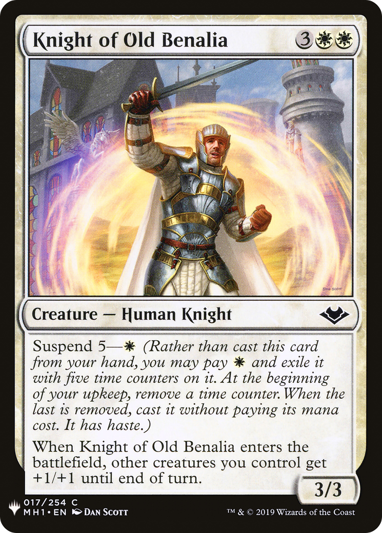 Knight of Old Benalia (LIST-MH1-17) - The List