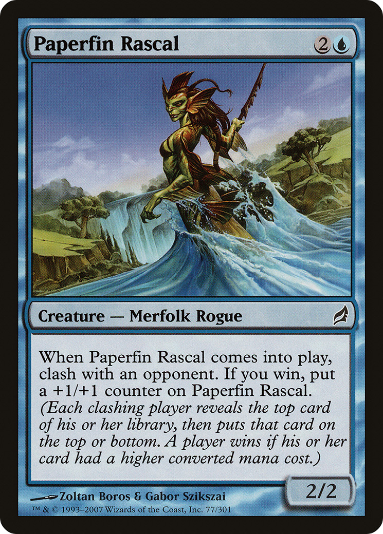 Paperfin Rascal (LRW-077) - Lorwyn Foil 