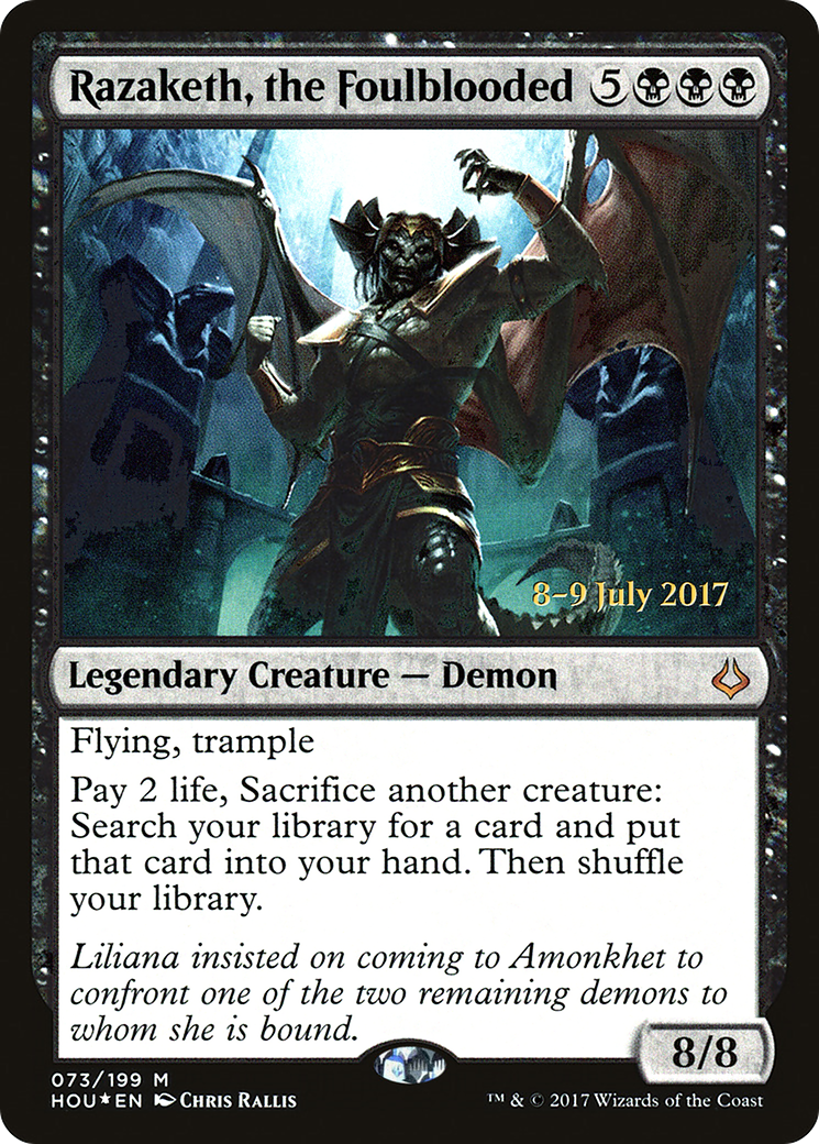 Razaketh, the Foulblooded (PRE-73S) - Hour of Devastation Promos Foil