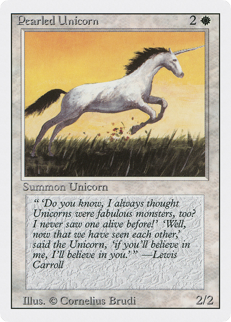Pearled Unicorn (3ED-030) - Revised Edition