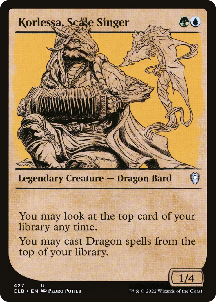 Korlessa, Chanteuse d'écailles (CLB-427) - Commander Legends : La Bataille de Baldur's Gate : (Vitrine) 