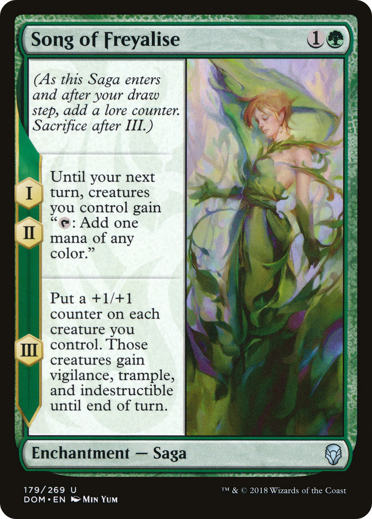 Chanson de Freyalise (DOM-179) - Dominaria Foil