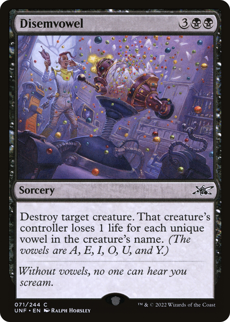 Disemvoyelle (UNF-071) - Unfinity Foil 