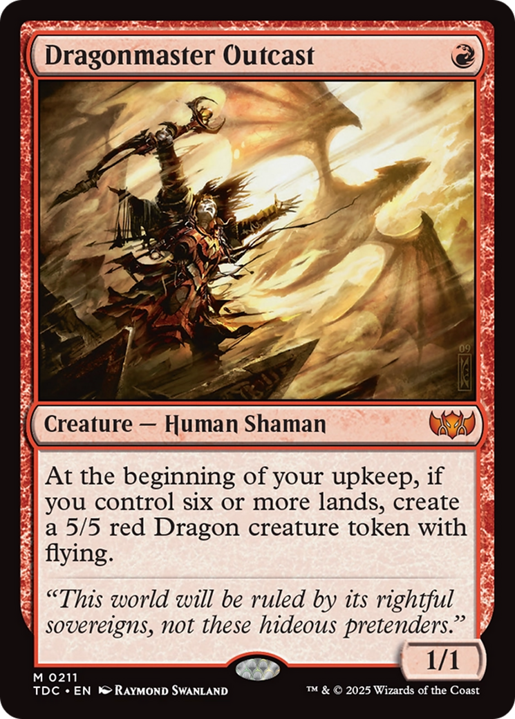 Maître des dragons paria (TDC-211) - Commandant : Tarkir : Tempête de dragons 