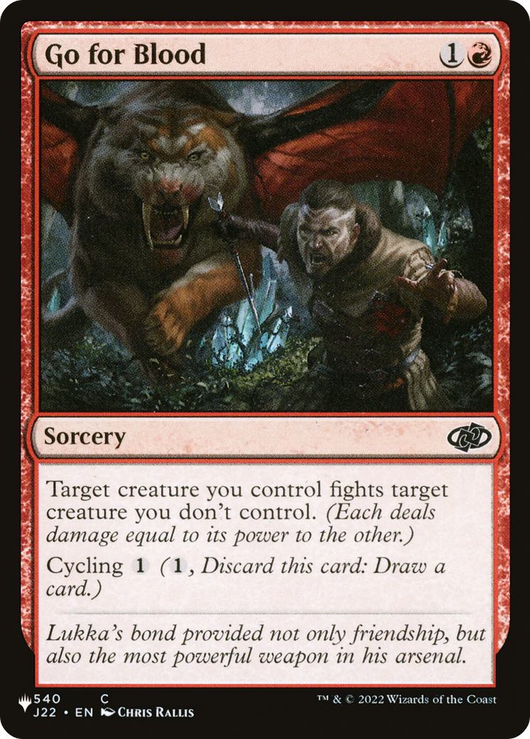 Go for Blood (LIST-540/051) - The List