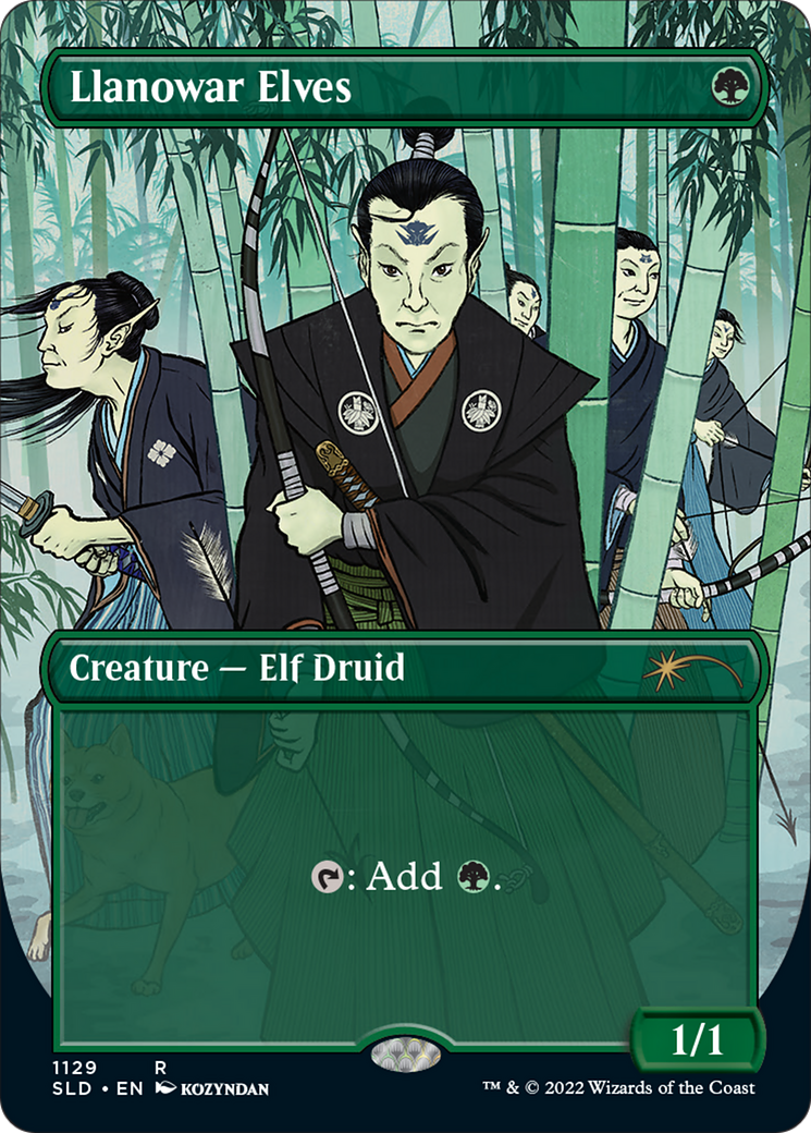 Llanowar Elves (SLD-1129) - Secret Lair Drop (Borderless)