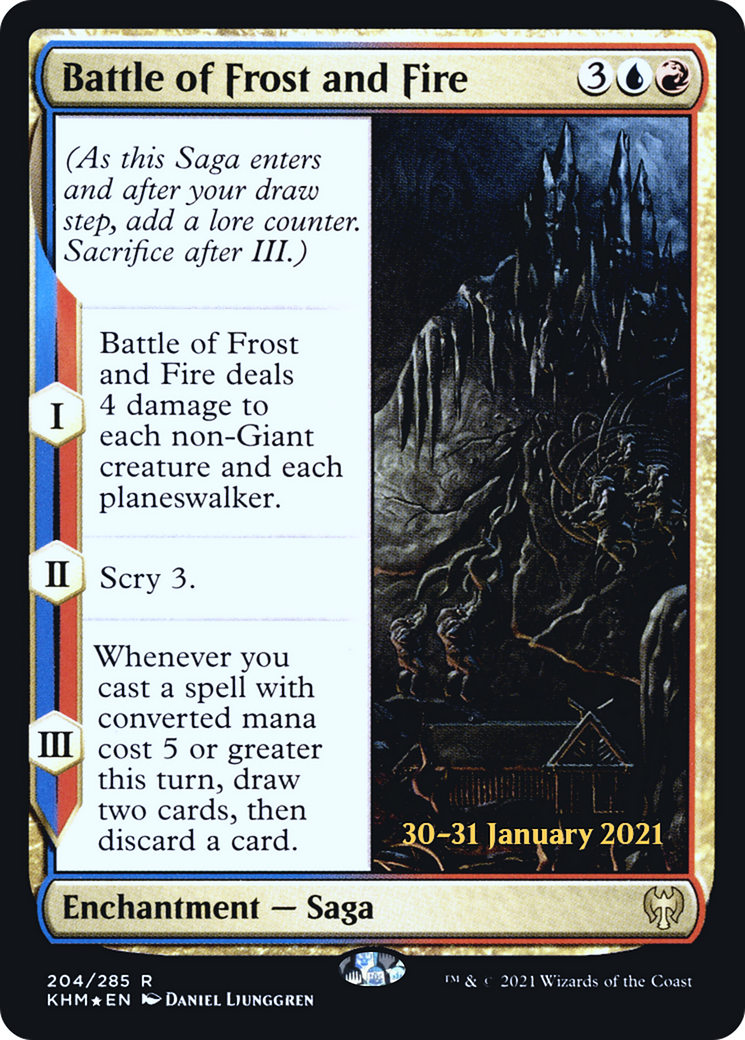 Battle of Frost and Fire (PRE-204S) - Kaldheim Promos Foil