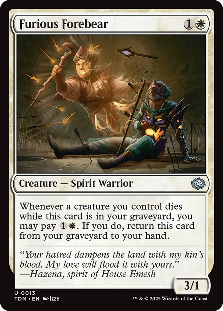 Furieux Ancêtre (TDM-013) - Tarkir : Dragonstorm Foil 