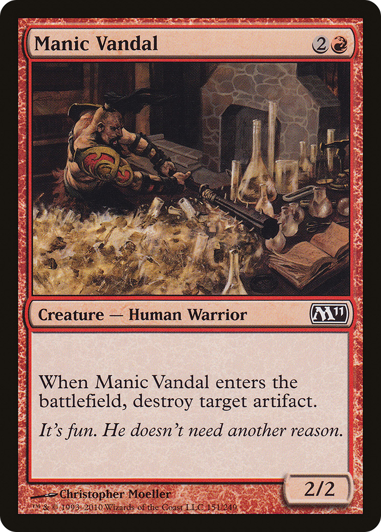 Manic Vandal (M11-151) - Magic 2011 Foil