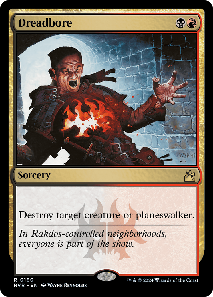 Dreadbore (RVR-180) - Feuille remasterisée de Ravnica