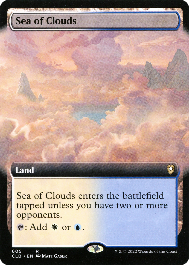 Sea of Clouds (Extended Art) (CLB-605) - Commander Legends: Battle for Baldur's Gate: (Extended Art) Foil