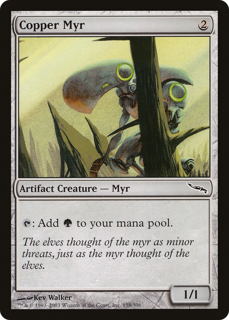 Feuille de cuivre Myr (MRD-158) - Mirrodin 