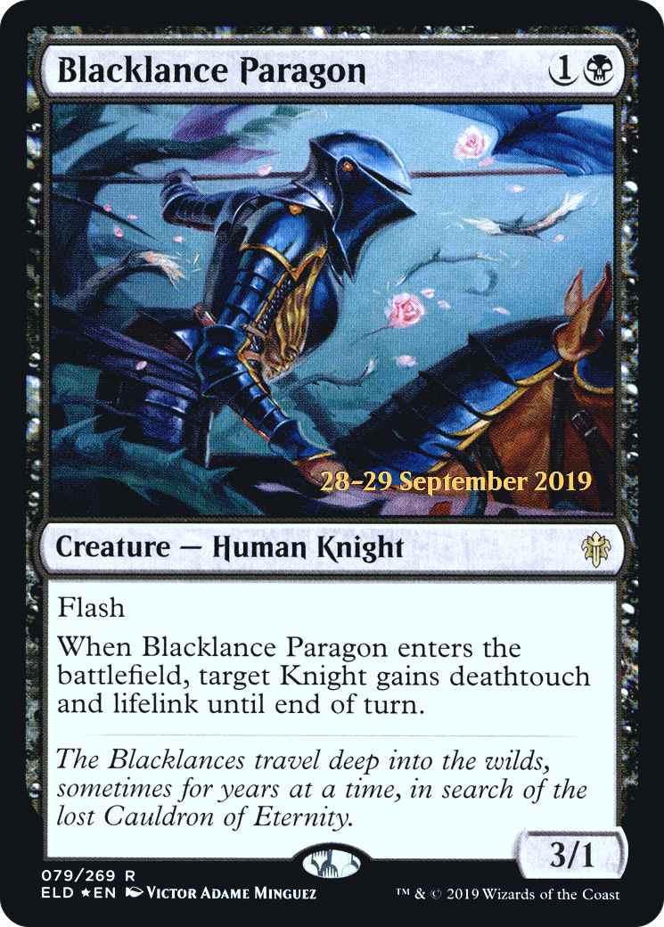 Blacklance Paragon (PRE-79S) - Throne of Eldraine Promos Foil