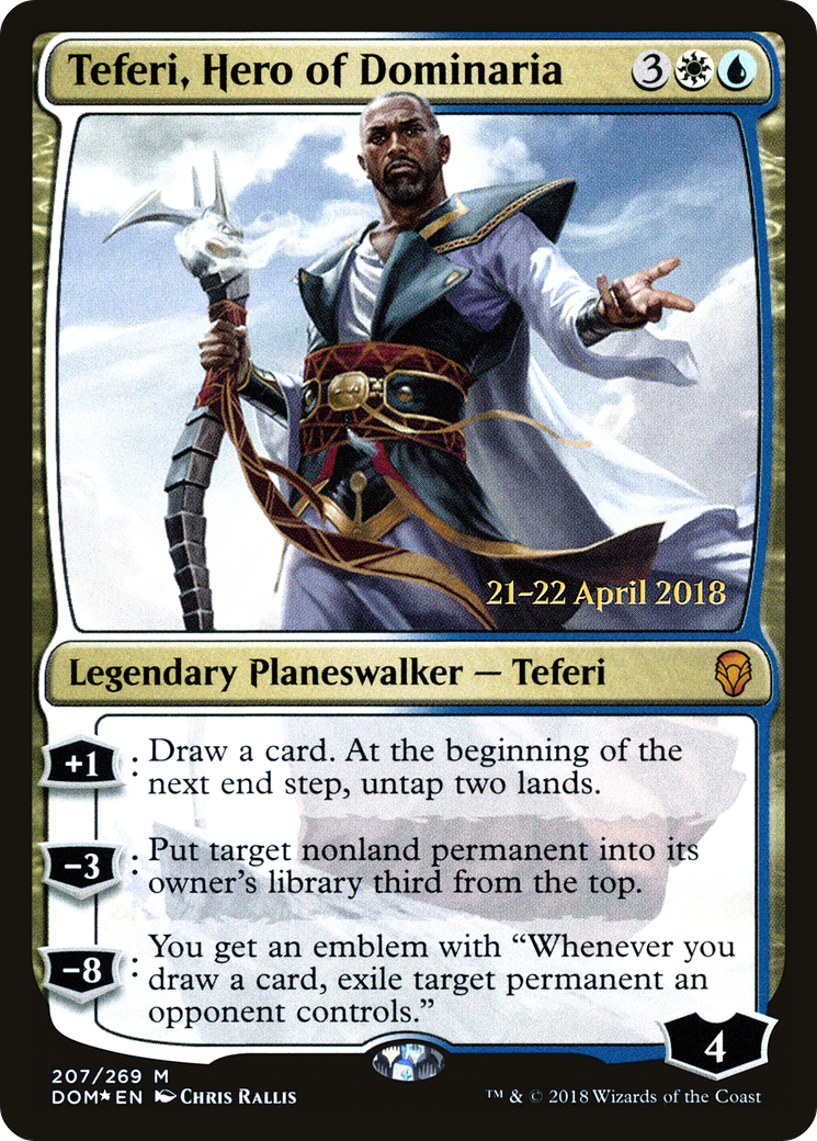 Teferi, Hero of Dominaria (PRE-207S) - Dominaria Promos Foil